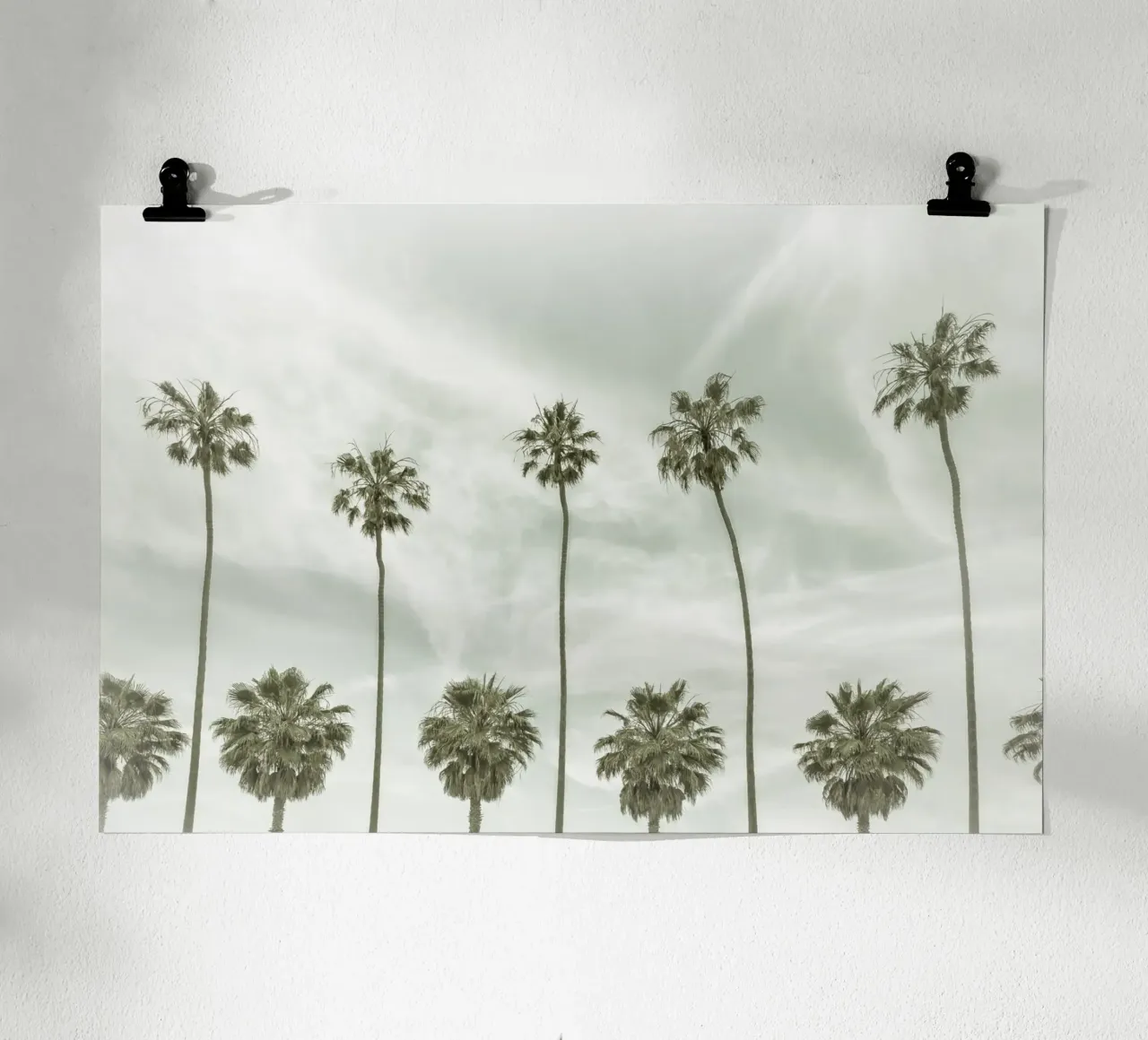 Palme idilliache in stile vintage carta hahnemühle da Melanie Viola