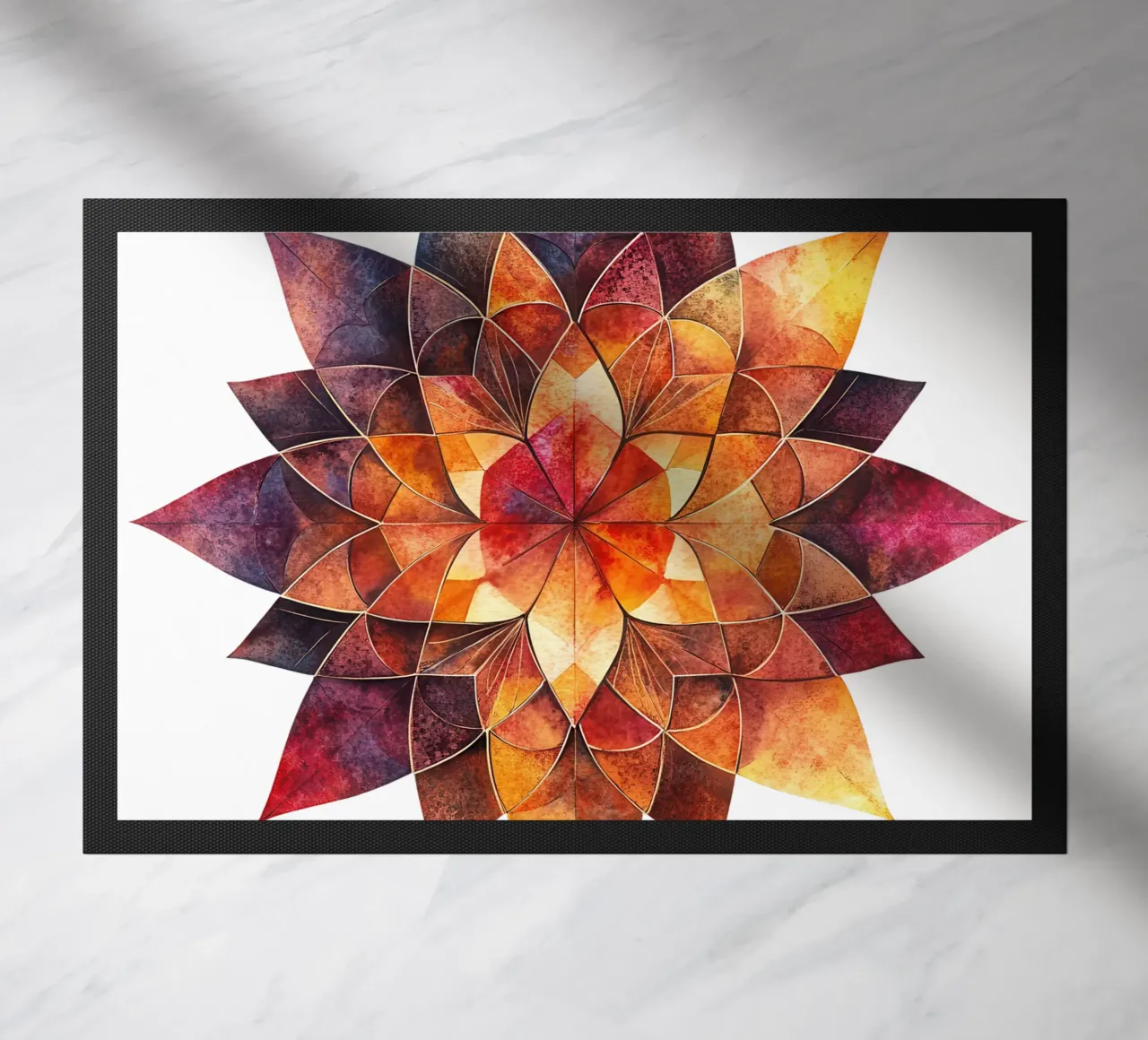 Fall Mandala doormat by Spiritual Touch