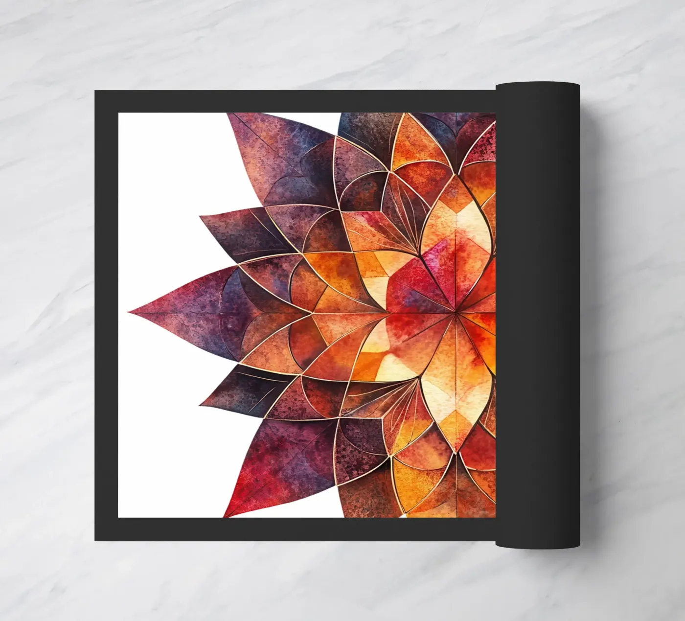 Fall Mandala doormat by Spiritual Touch