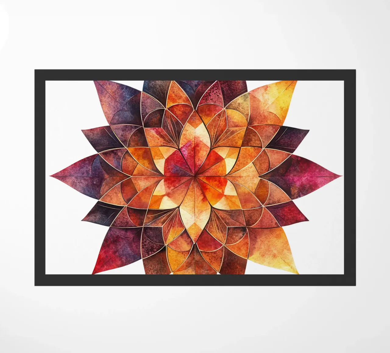 Fall Mandala doormat by Spiritual Touch