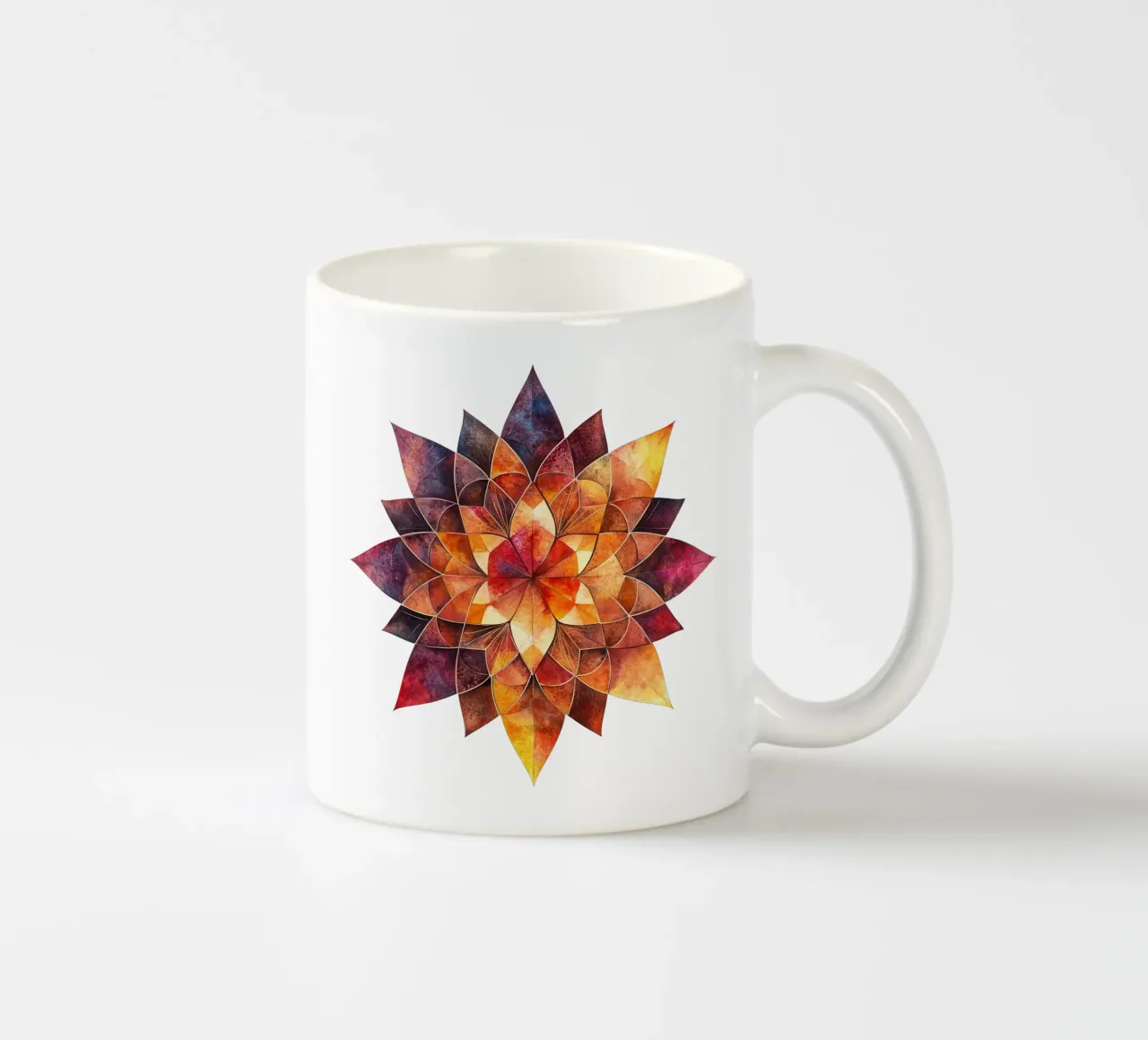 Mandala autunnale tazza in ceramica da Spiritual Touch