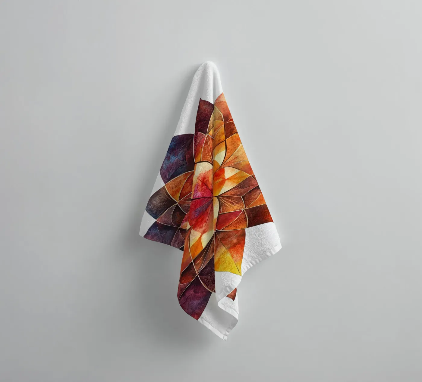 Fall Mandala towel by Spiritual Touch