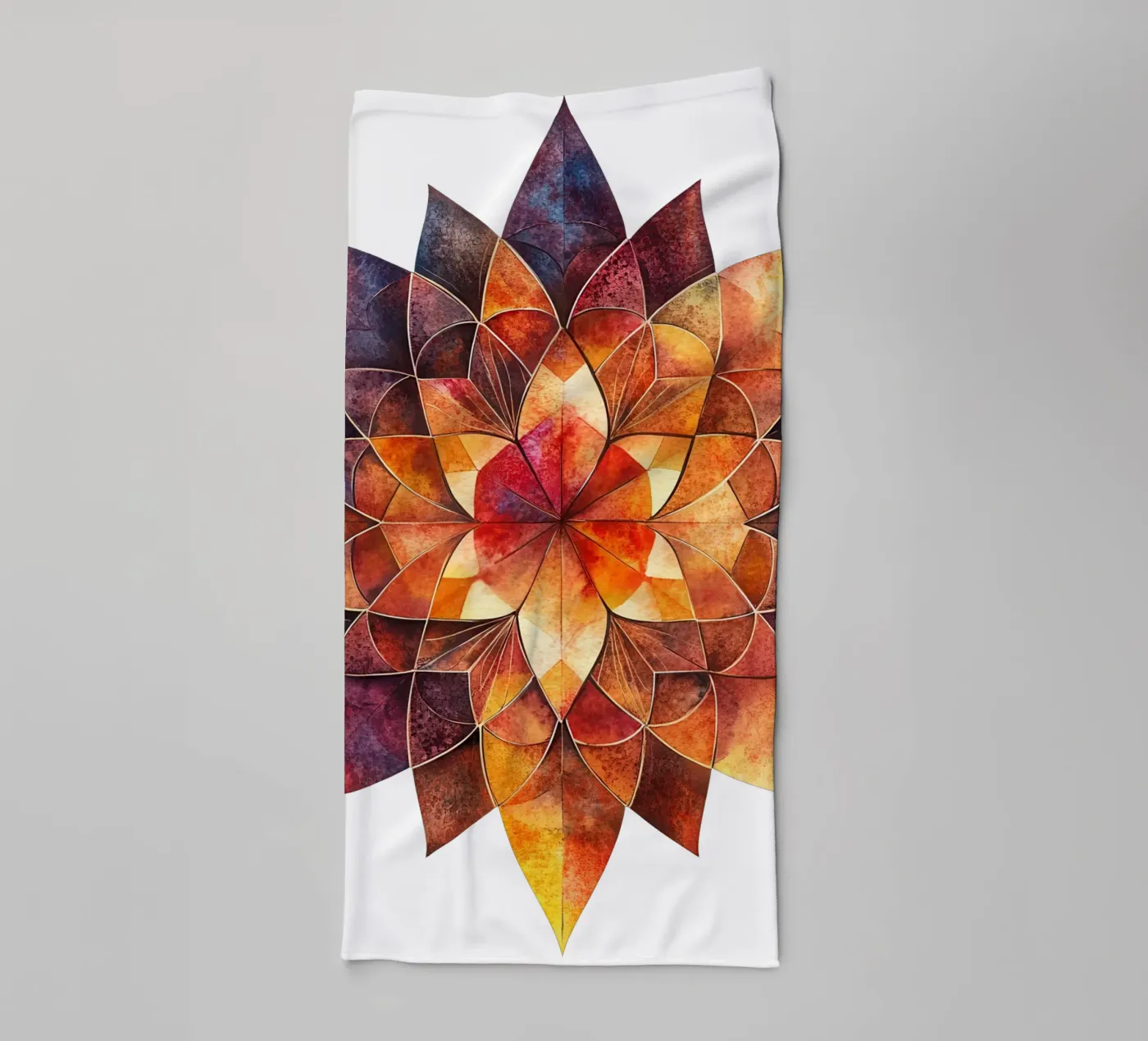 Fall Mandala towel by Spiritual Touch