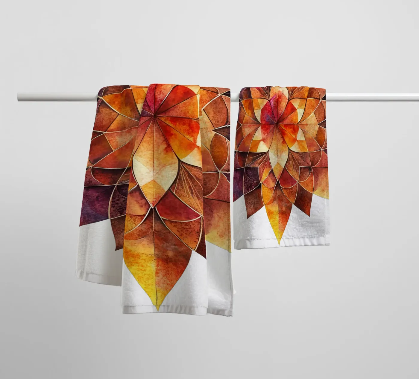 Fall Mandala towel by Spiritual Touch