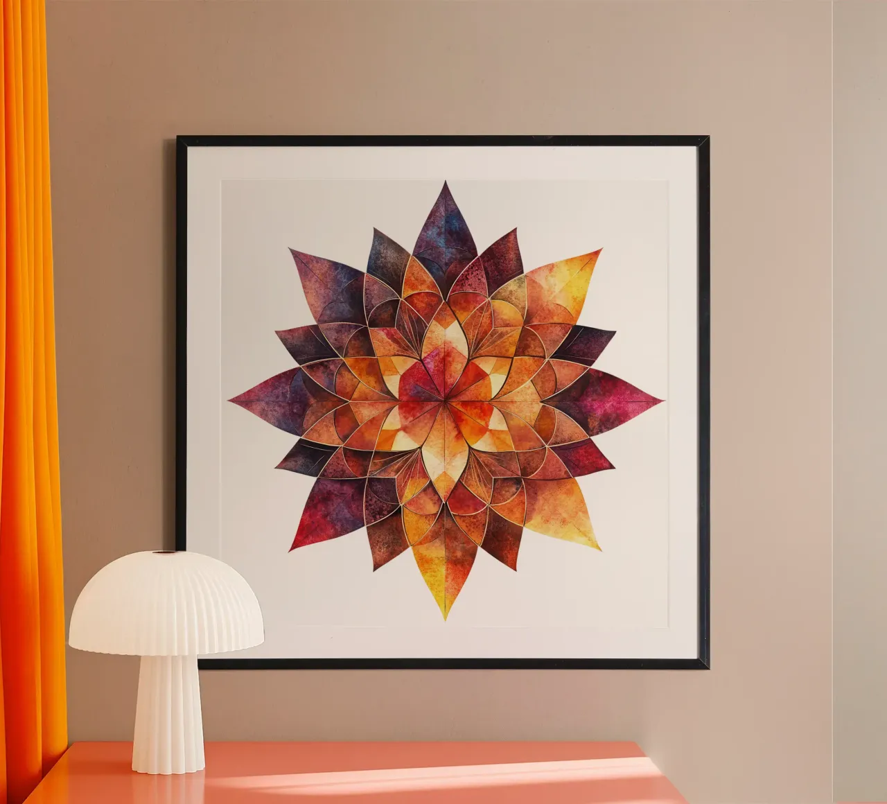 Mandala autunnale poster da Spiritual Touch