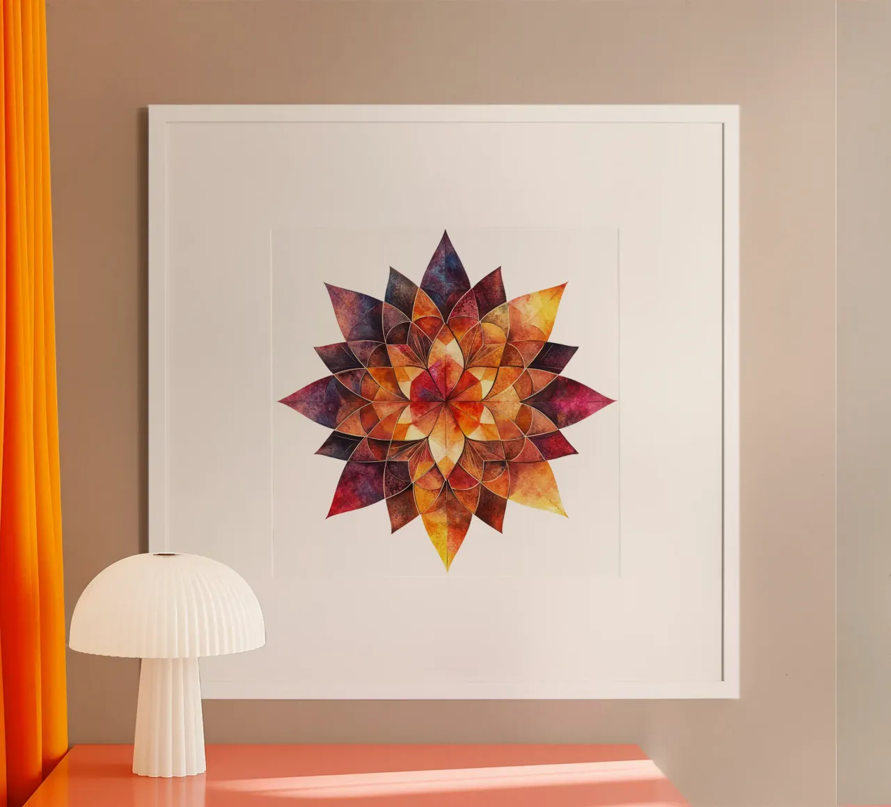 Mandala autunnale poster da Spiritual Touch