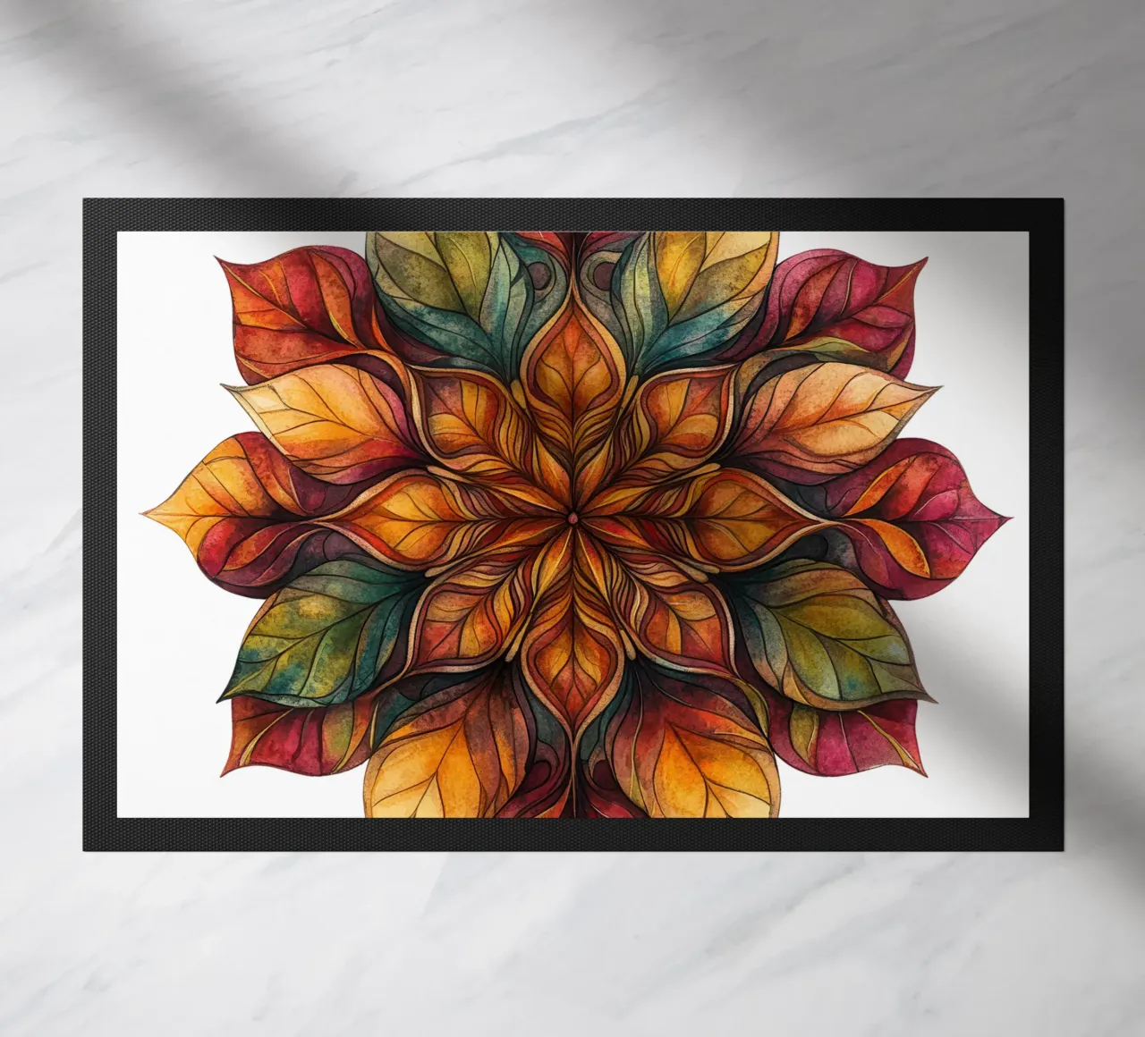 Fall Mandala doormat by Spiritual Touch