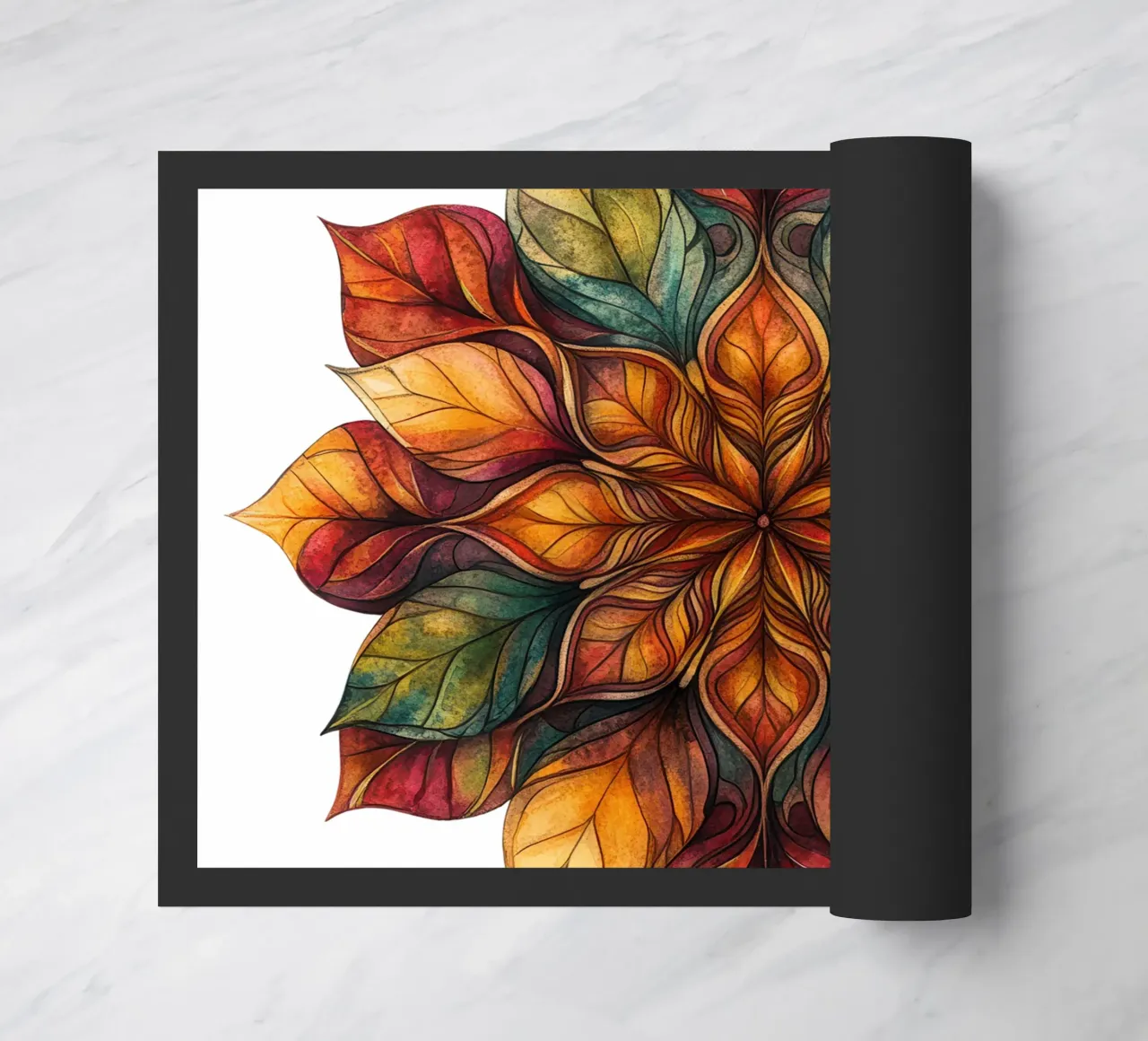 Fall Mandala doormat by Spiritual Touch