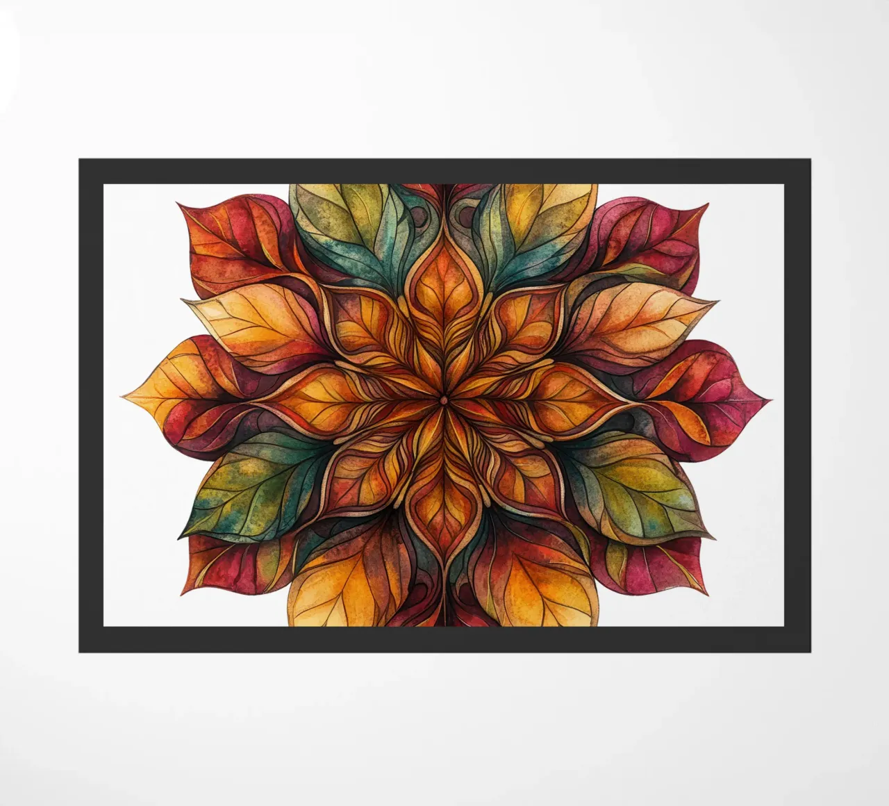 Fall Mandala doormat by Spiritual Touch
