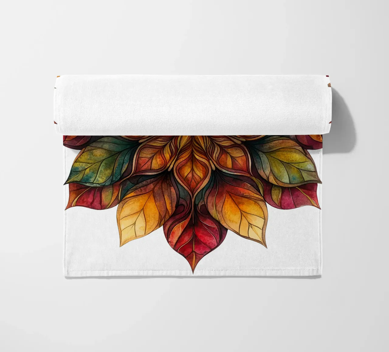 Mandala autunnale telo mare da Spiritual Touch