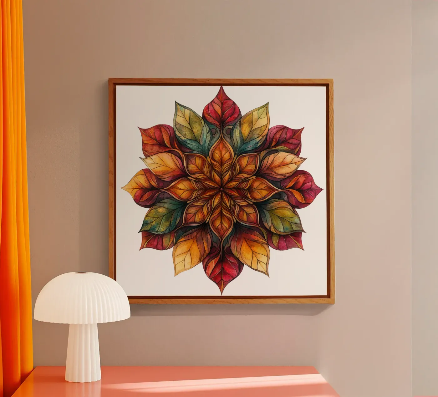 Mandala d'automne plexiglas de Spiritual Touch