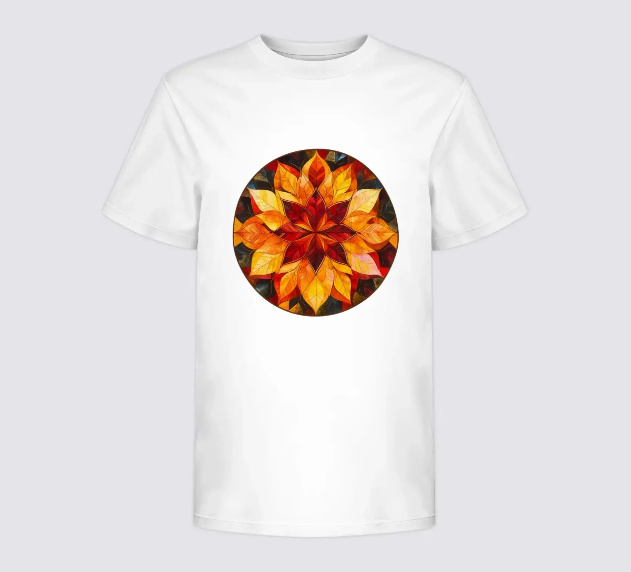 Fall Mandala kids t-shirt by Spiritual Touch