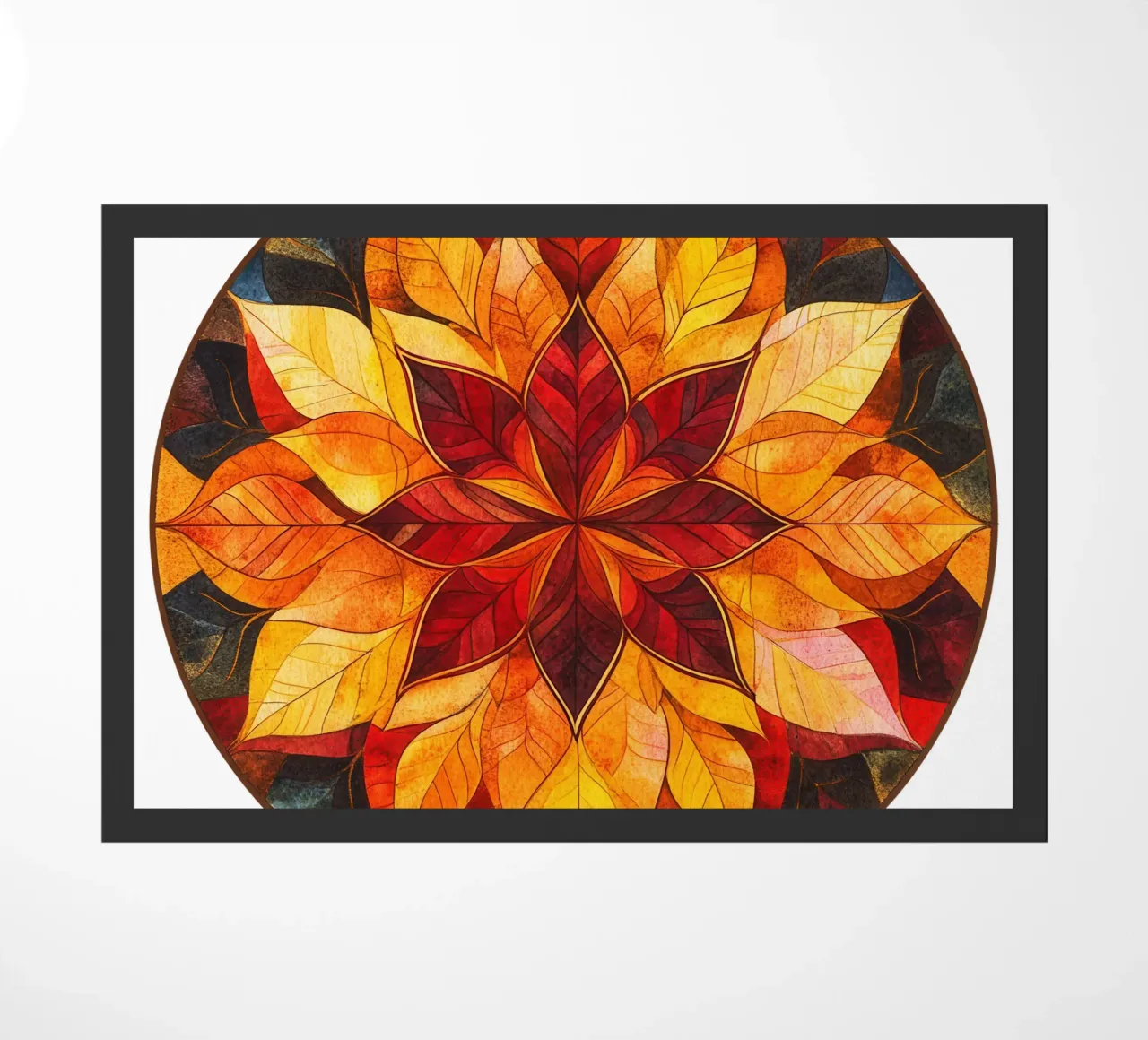 Fall Mandala doormat by Spiritual Touch