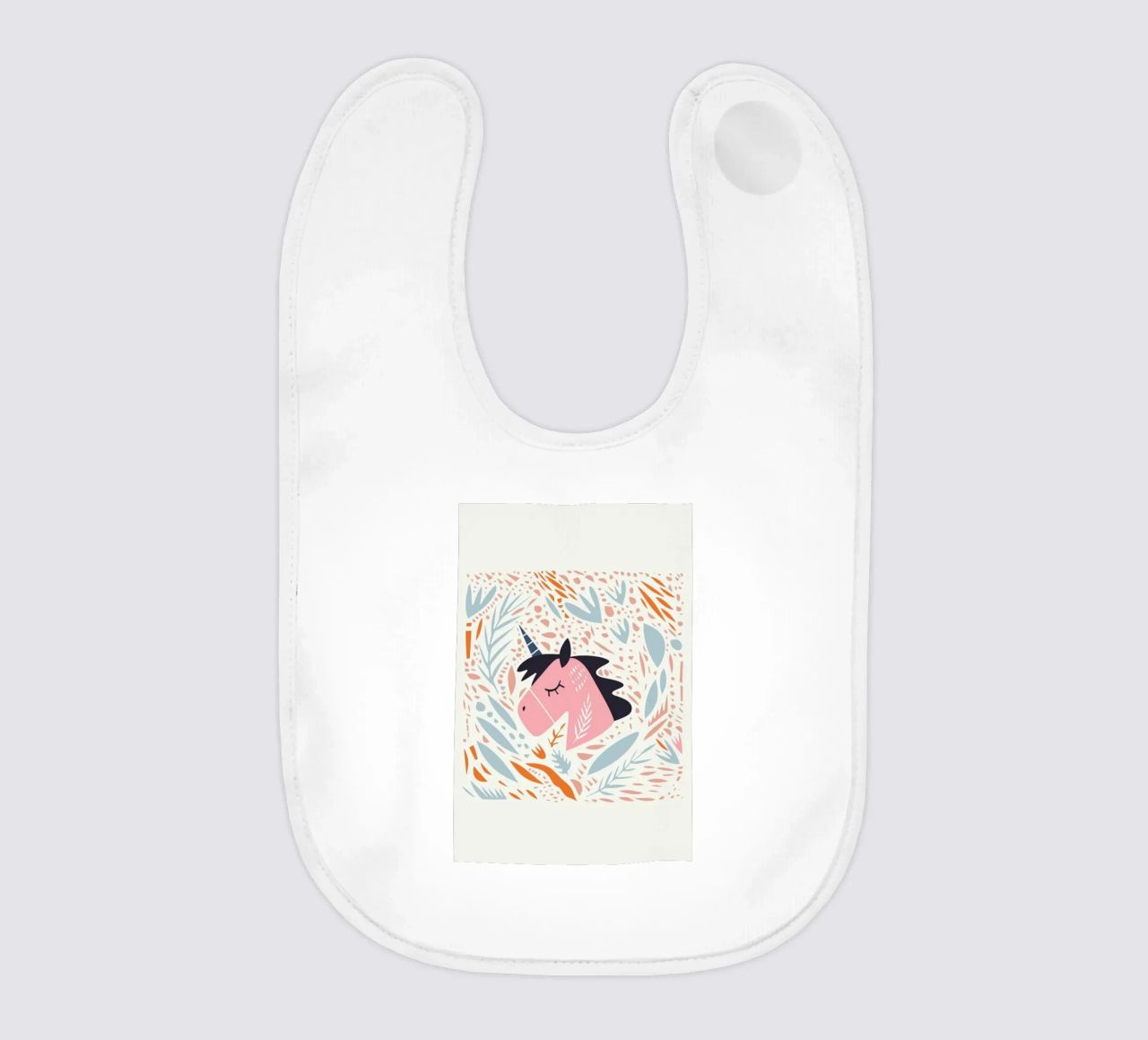 Unicorn in Nature bavaglino da Little Flourishes