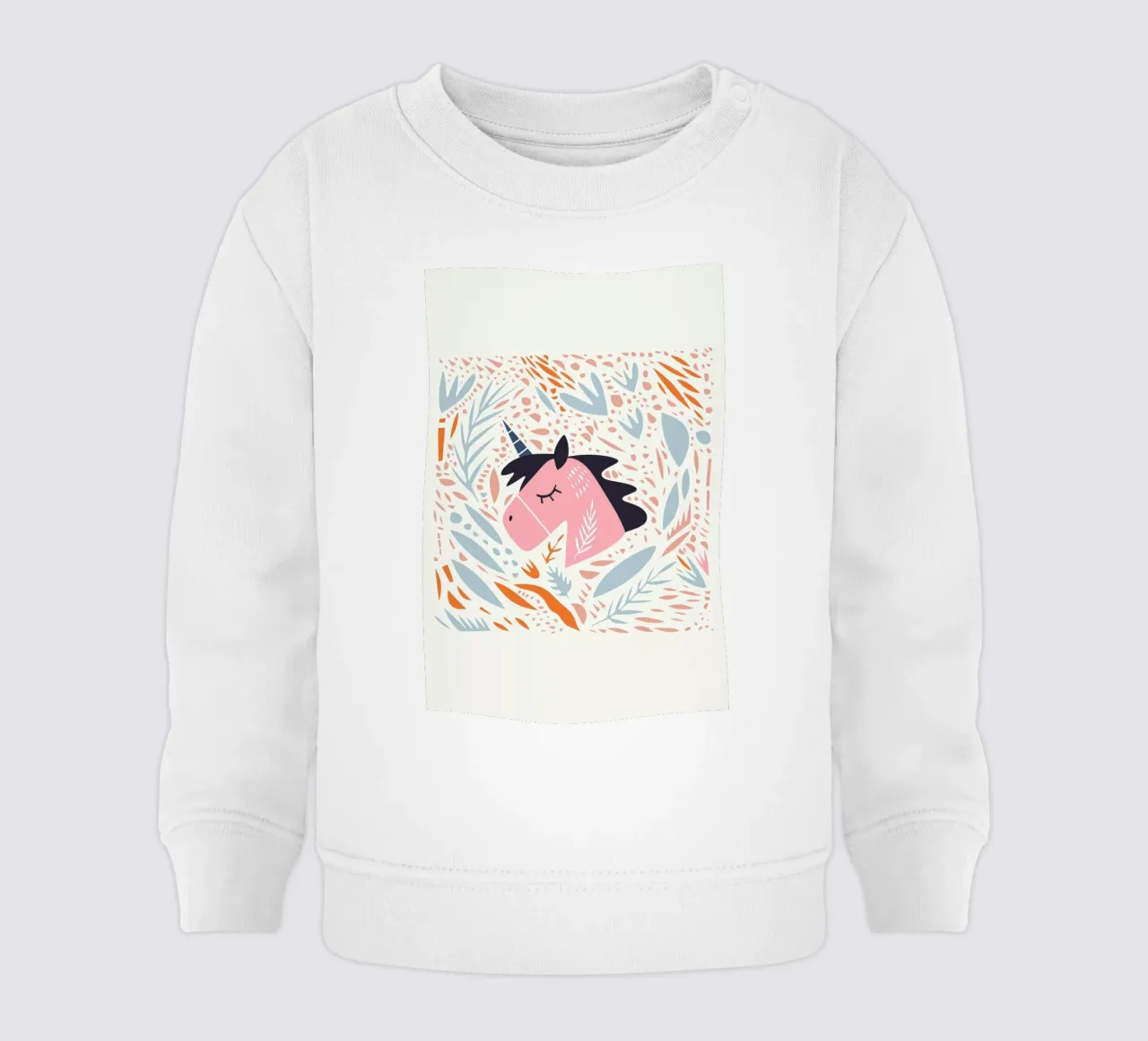 Unicorn in Nature felpa neonato da Little Flourishes