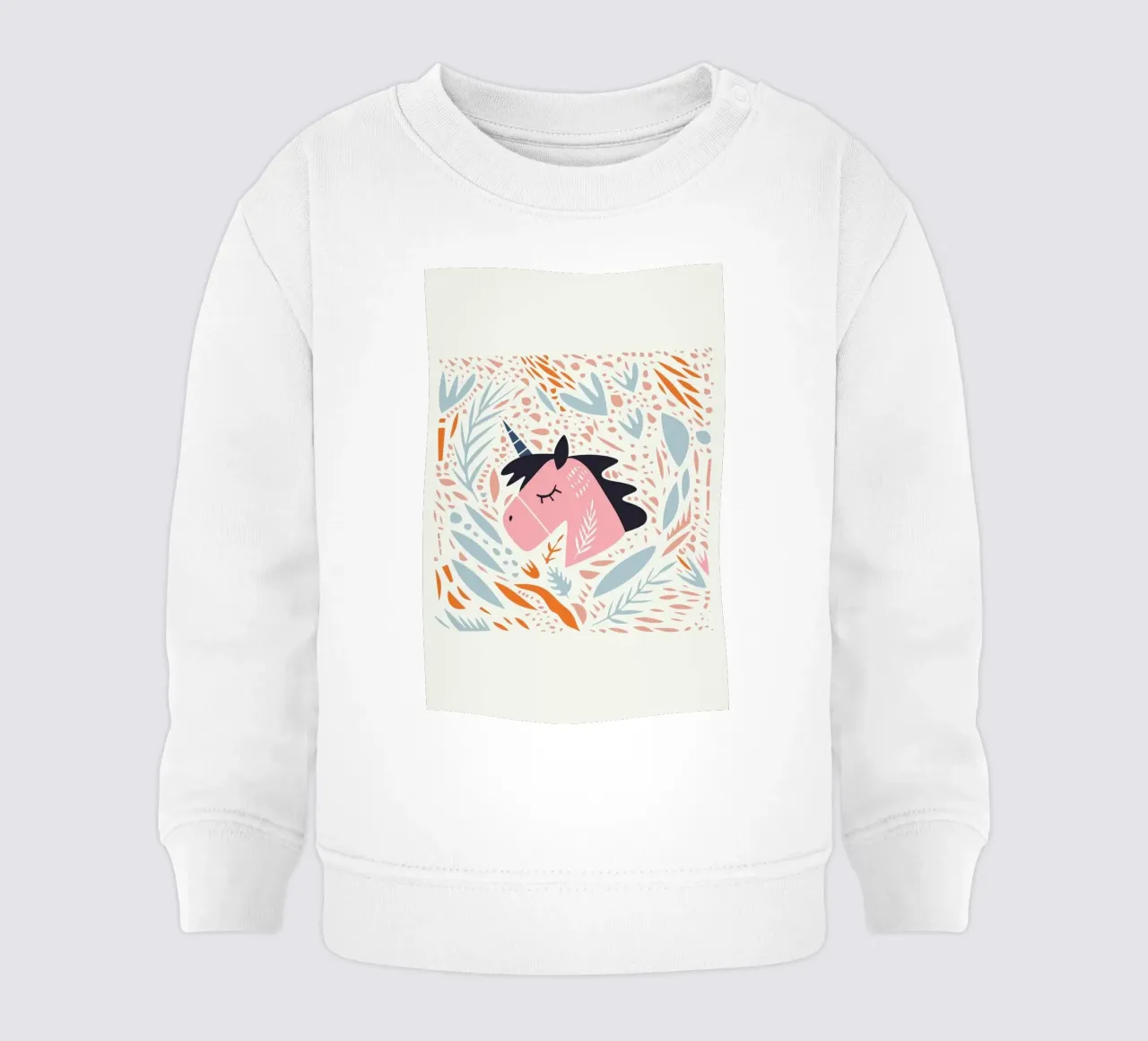 Unicorn in Nature baby sweatshirt by Little Flourishes