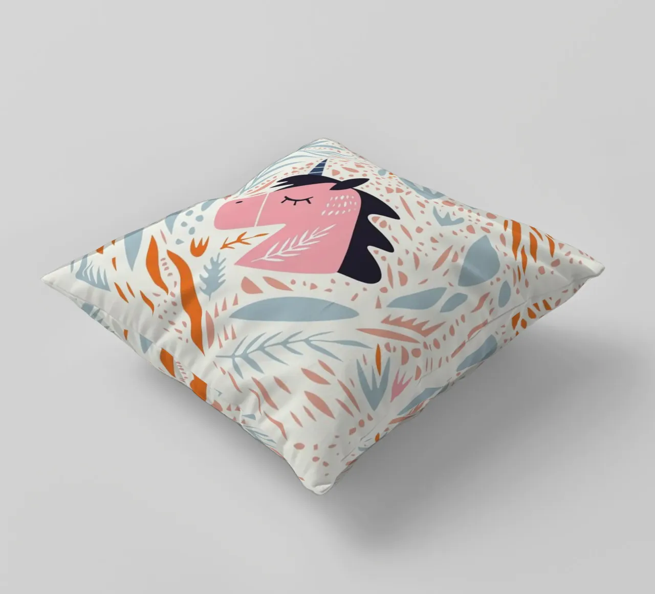Unicorn in Nature cuscino da Little Flourishes