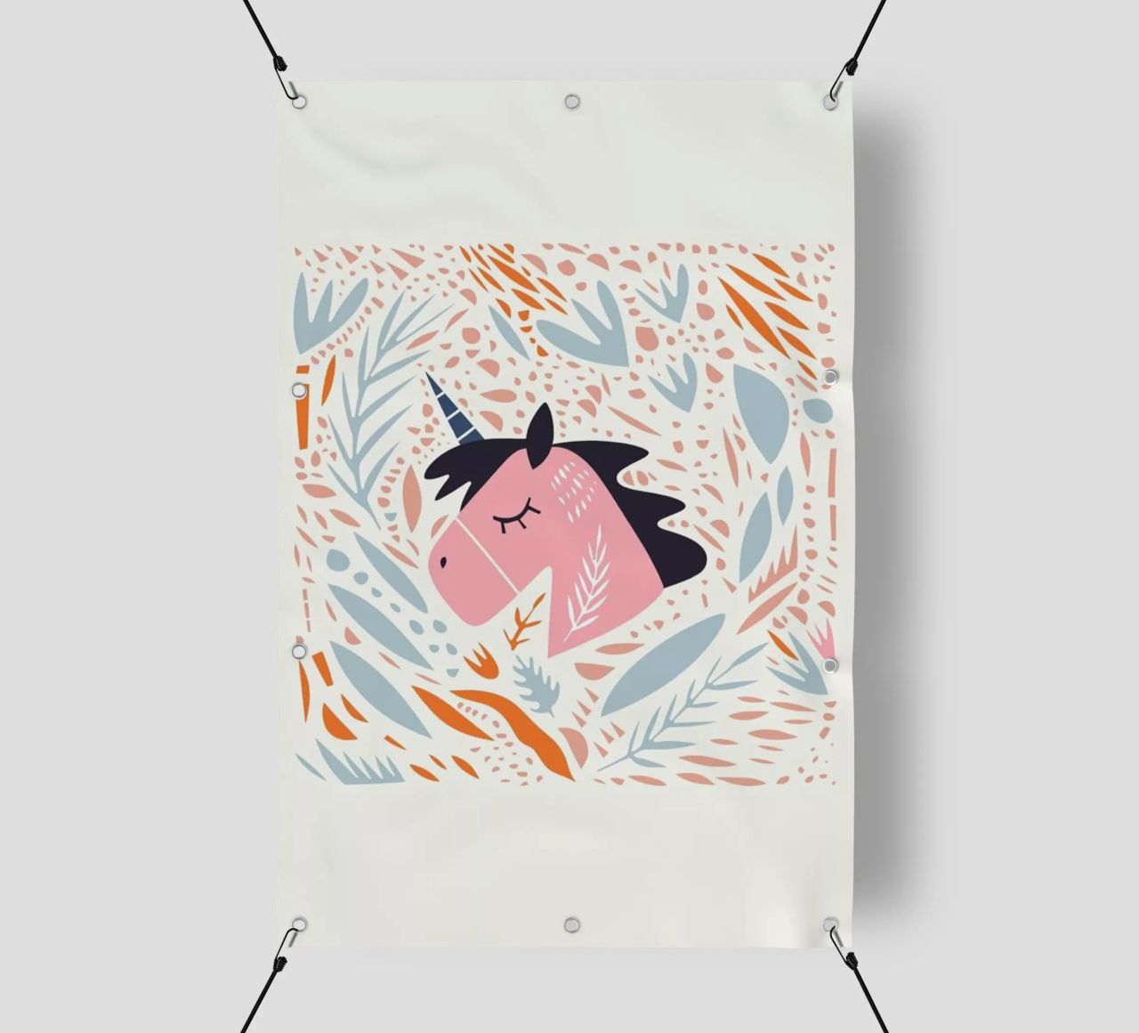 Unicorn in Nature telo in pvc da Little Flourishes