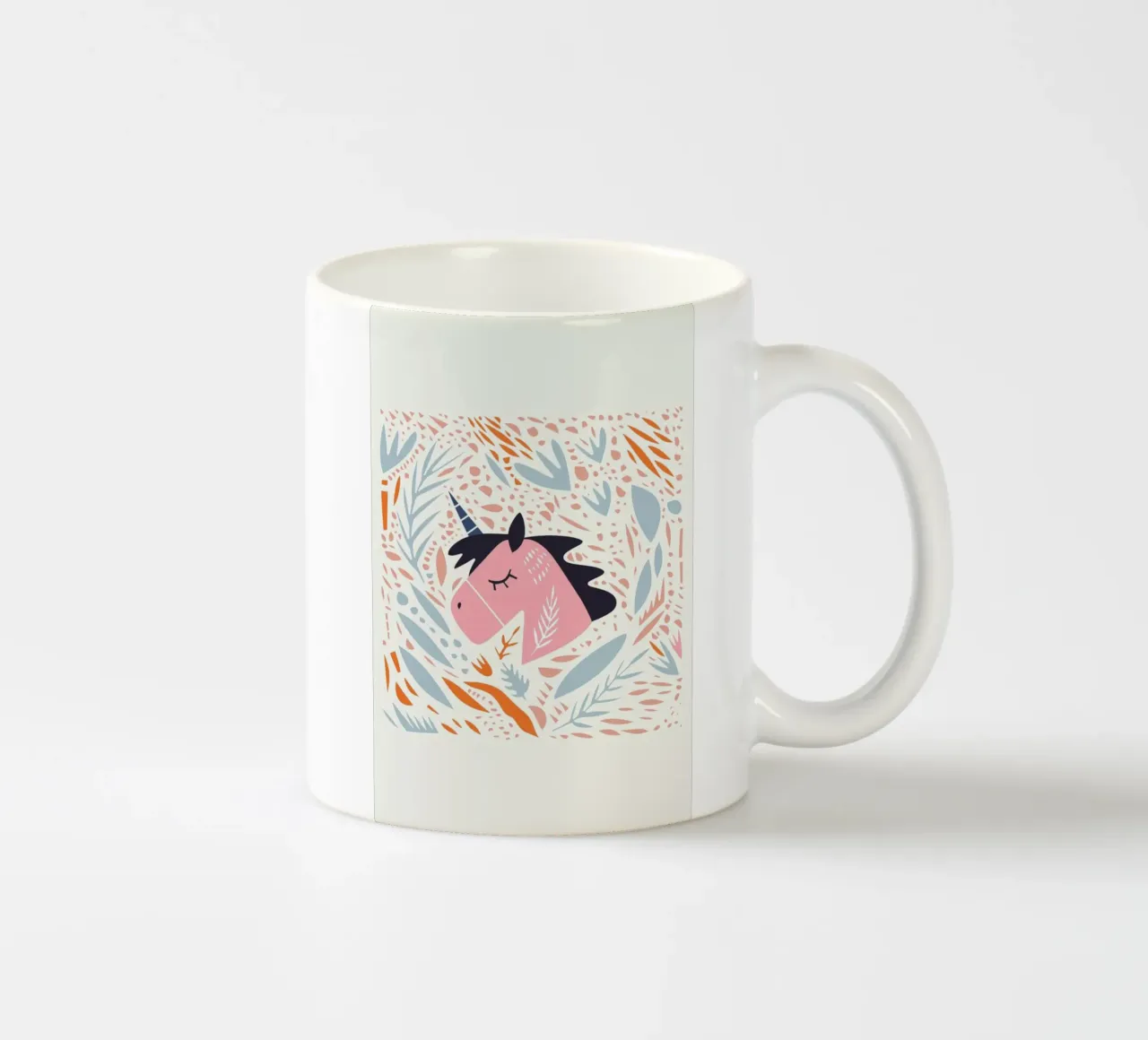Unicorn in Nature keramische mok van Little Flourishes