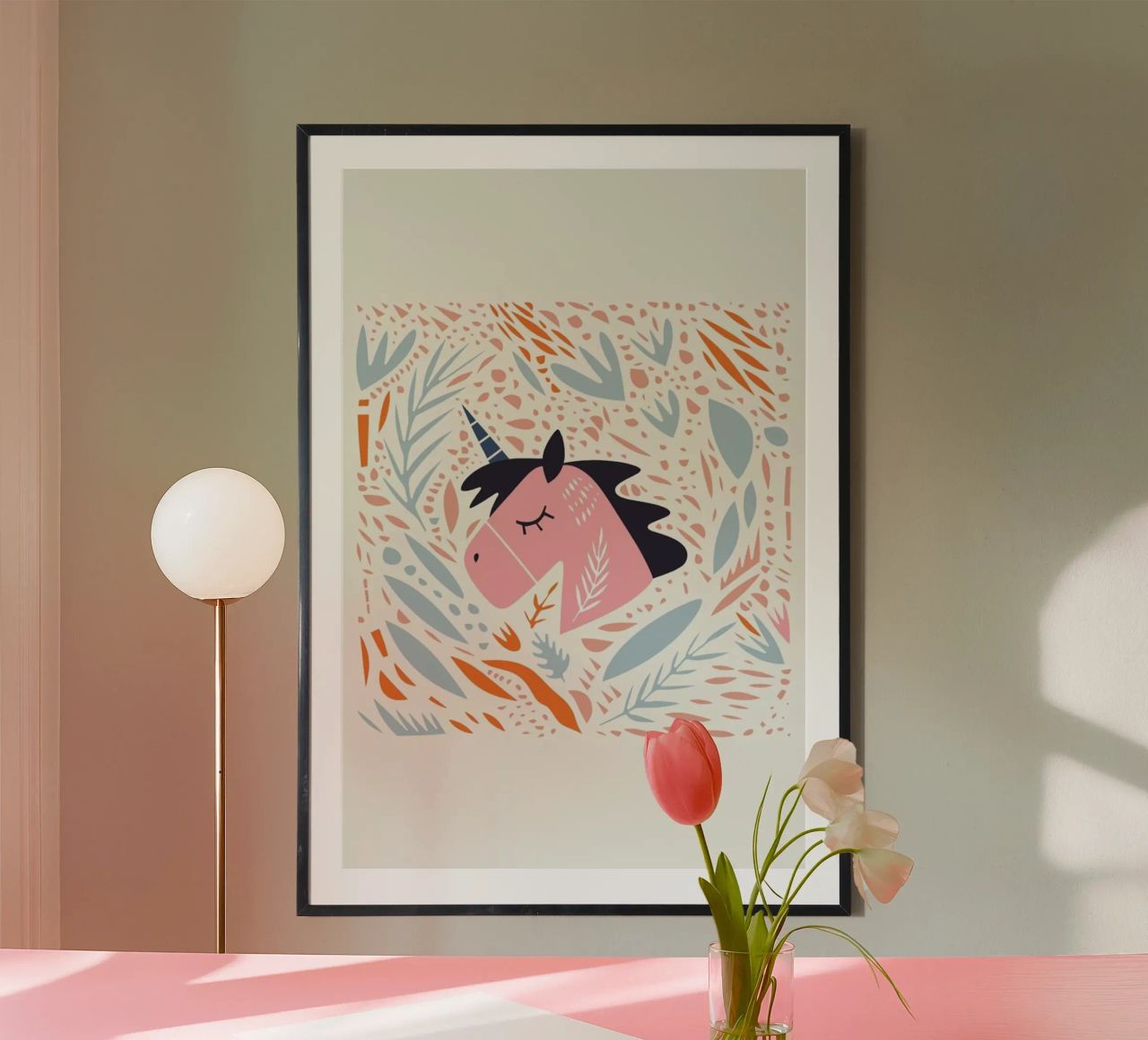 Unicorn in Nature Poster von Little Flourishes