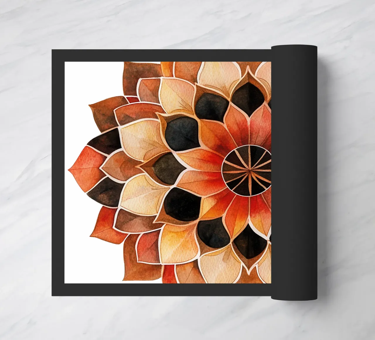 Fall Mandala doormat by Spiritual Touch