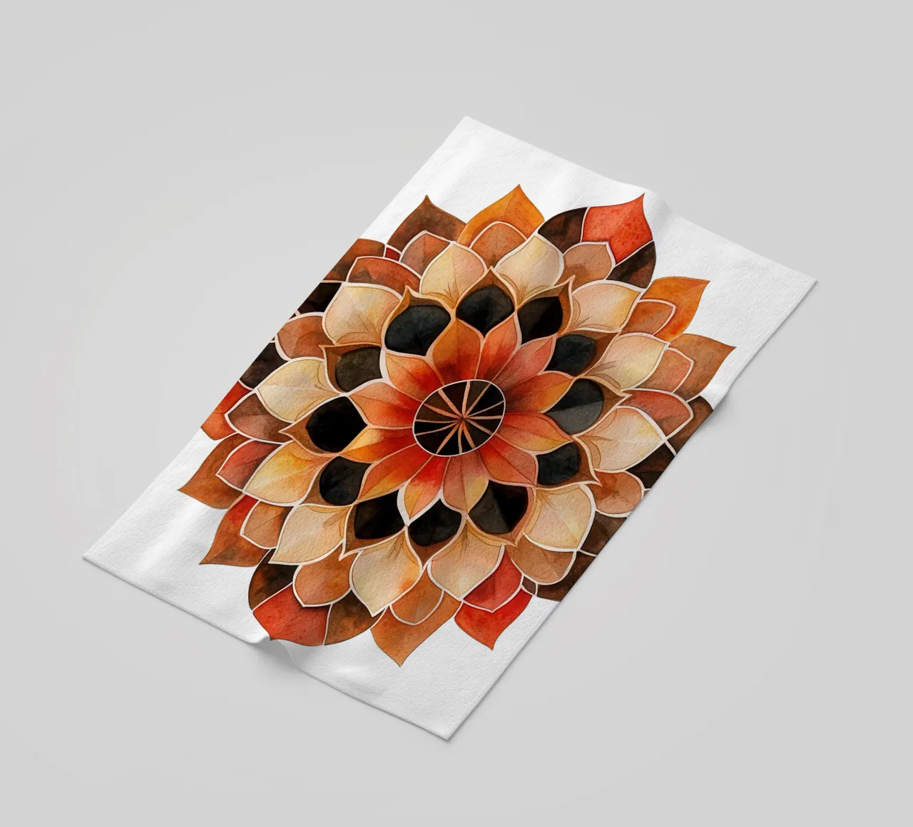 Mandala autunnale telo mare da Spiritual Touch