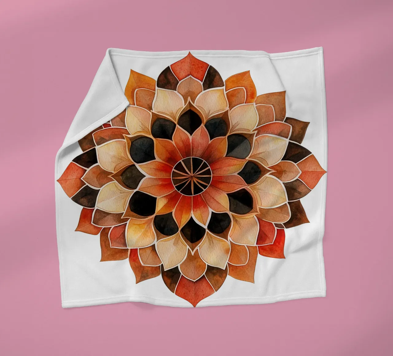 Mandala autunnale coperta in pile da Spiritual Touch