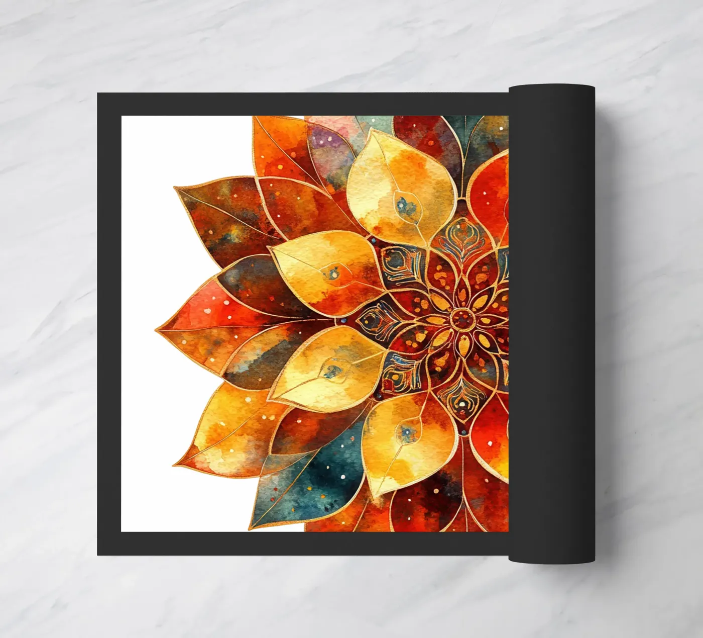 Fall Mandala deurmat van Spiritual Touch