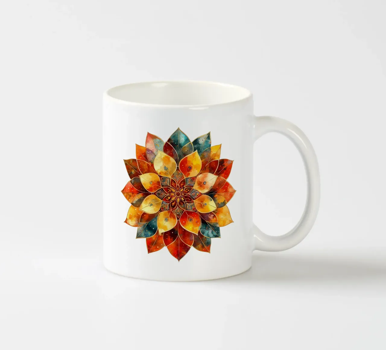 Mandala autunnale tazza in ceramica da Spiritual Touch