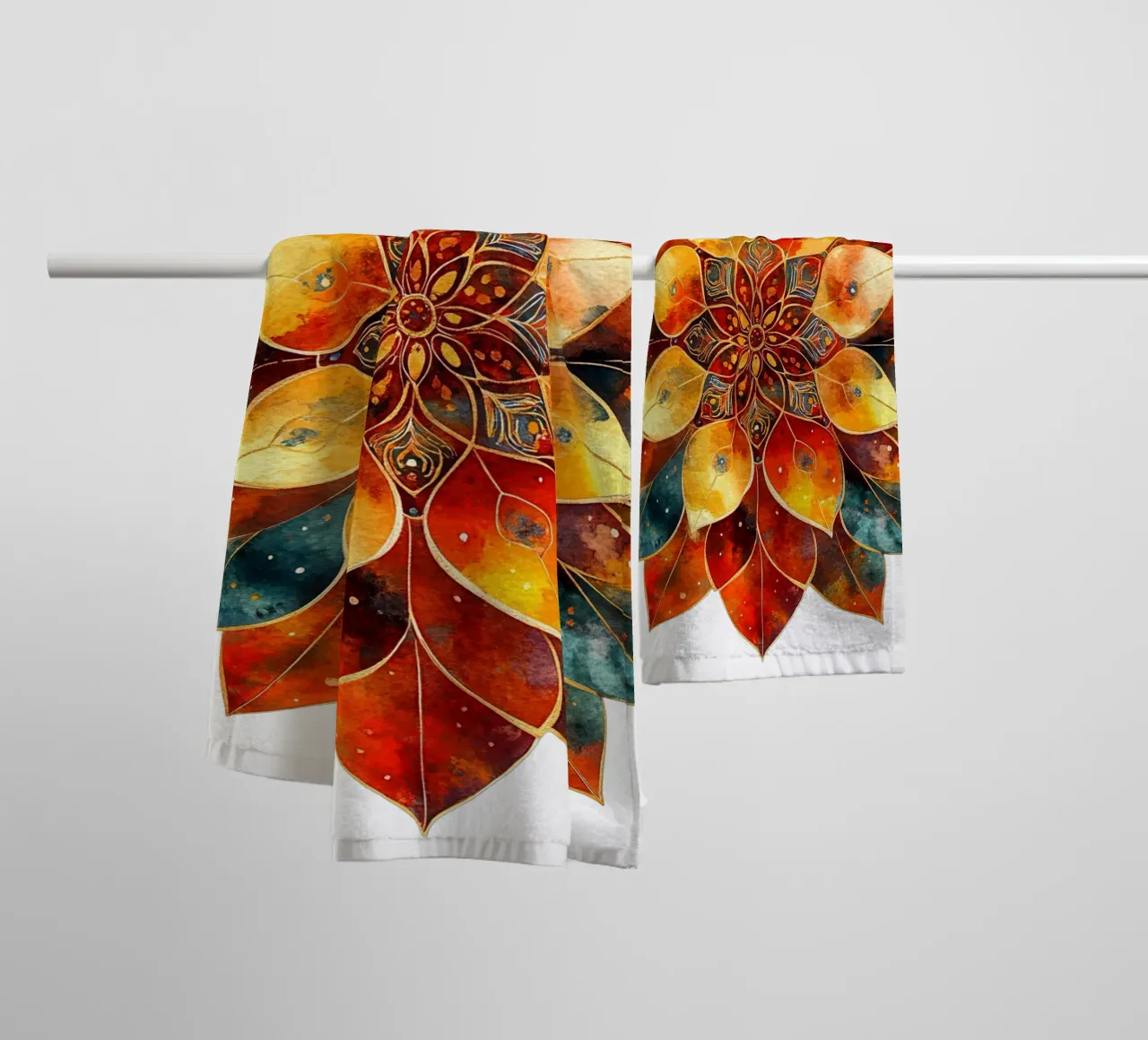 Mandala autunnale asciugamano da bagno da Spiritual Touch