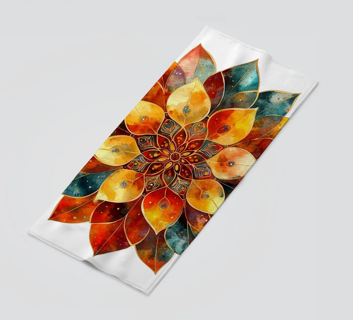 Mandala d'automne serviette de plage de Spiritual Touch