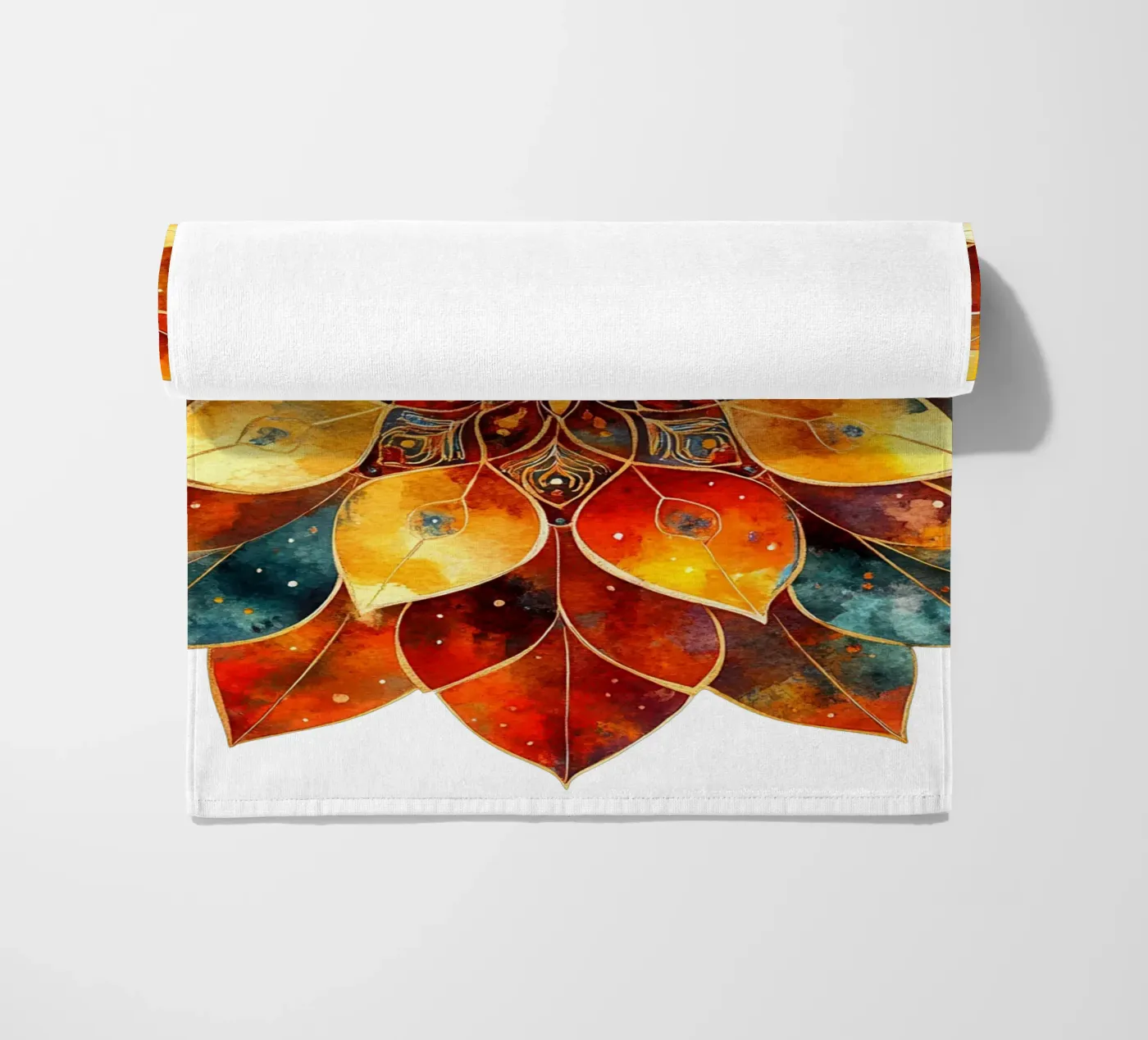 Mandala d'automne serviette de plage de Spiritual Touch