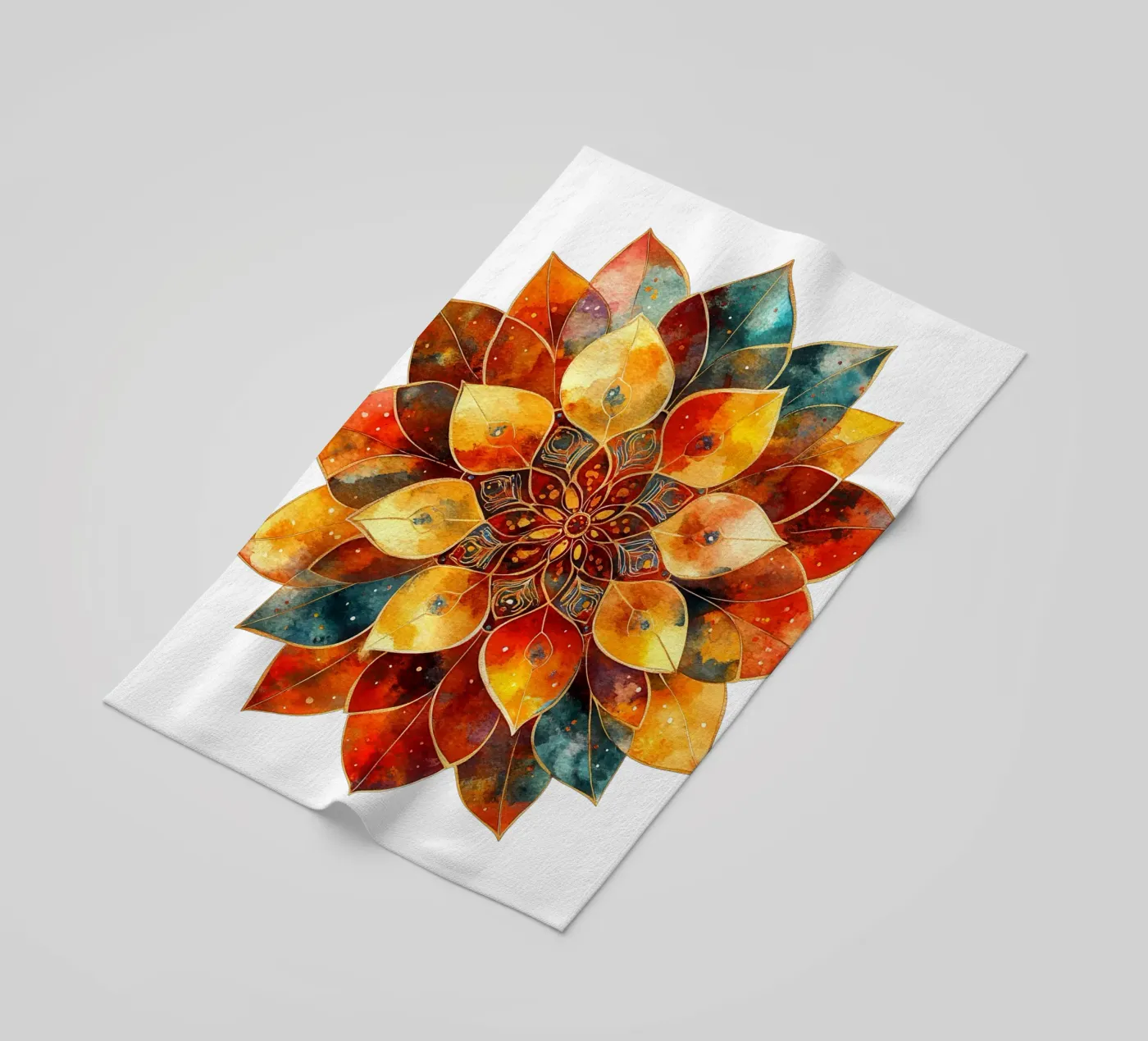 Mandala d'automne serviette de plage de Spiritual Touch