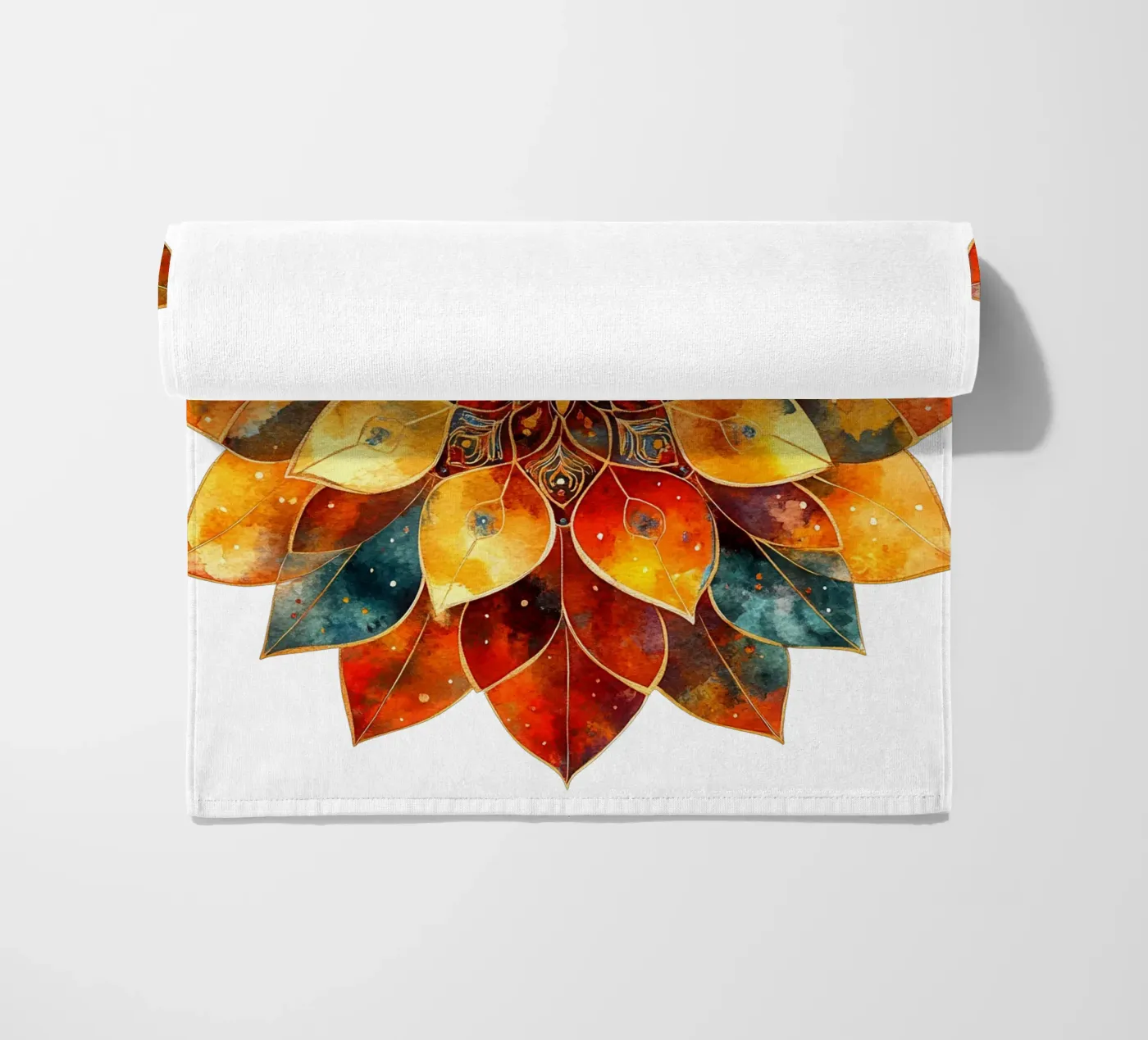 Mandala d'automne serviette de plage de Spiritual Touch