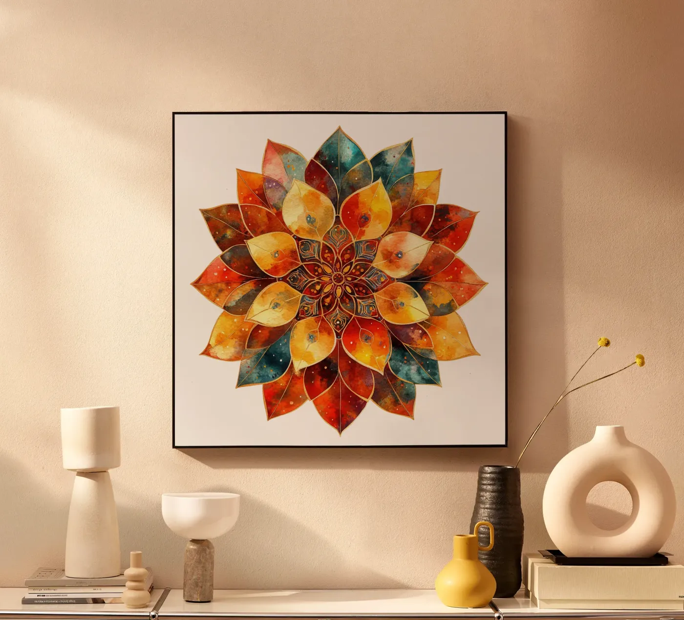 Fall Mandala Acryl-Glas von Spiritual Touch