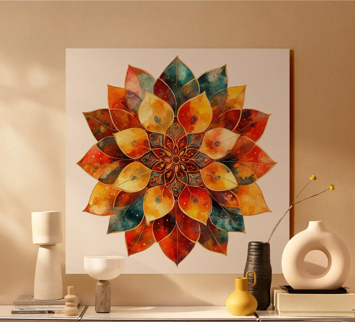 Fall Mandala Acryl-Glas von Spiritual Touch