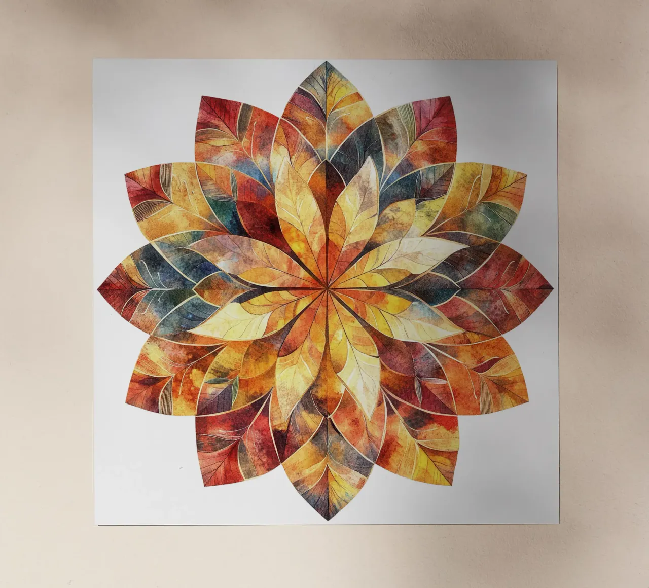 Mandala autunnale pellicola backlit da Spiritual Touch