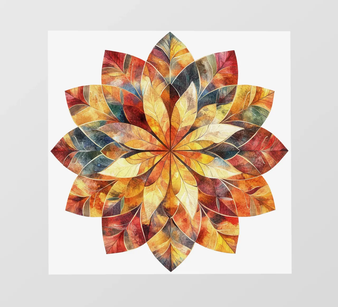 Mandala autunnale pellicola backlit da Spiritual Touch