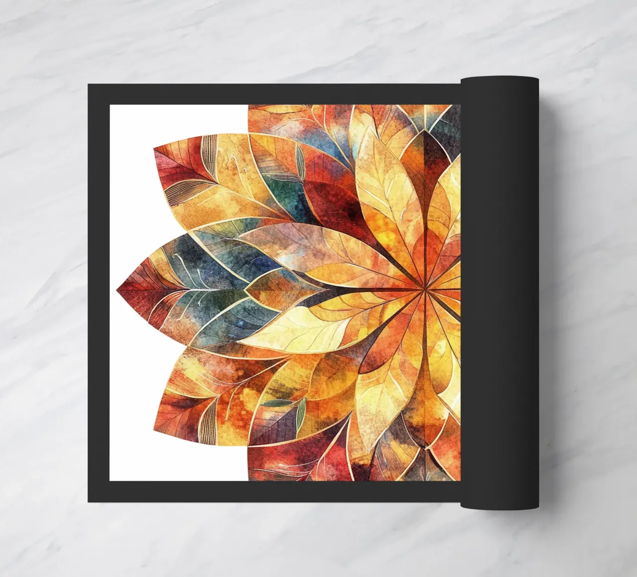 Fall Mandala doormat by Spiritual Touch