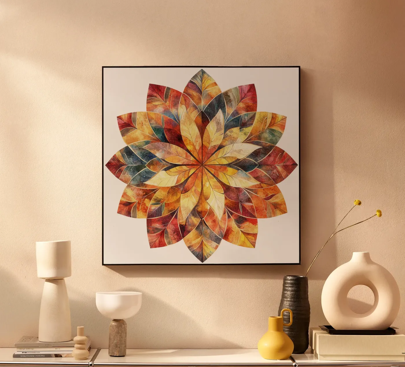 Fall Mandala Acryl-Glas von Spiritual Touch