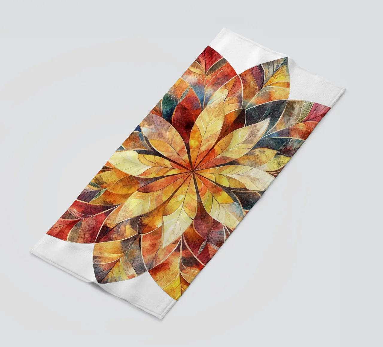 Mandala autunnale telo mare da Spiritual Touch