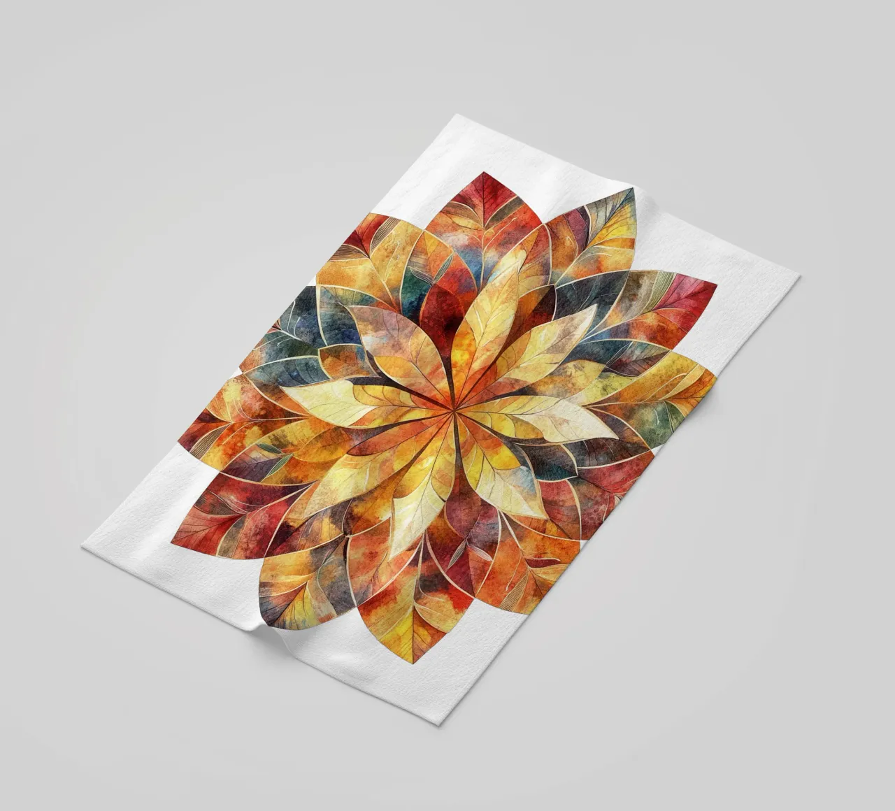 Mandala autunnale telo mare da Spiritual Touch