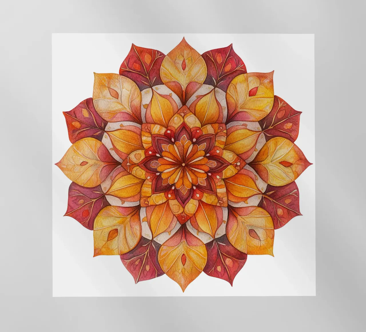 Mandala autunnale pellicola backlit da Spiritual Touch