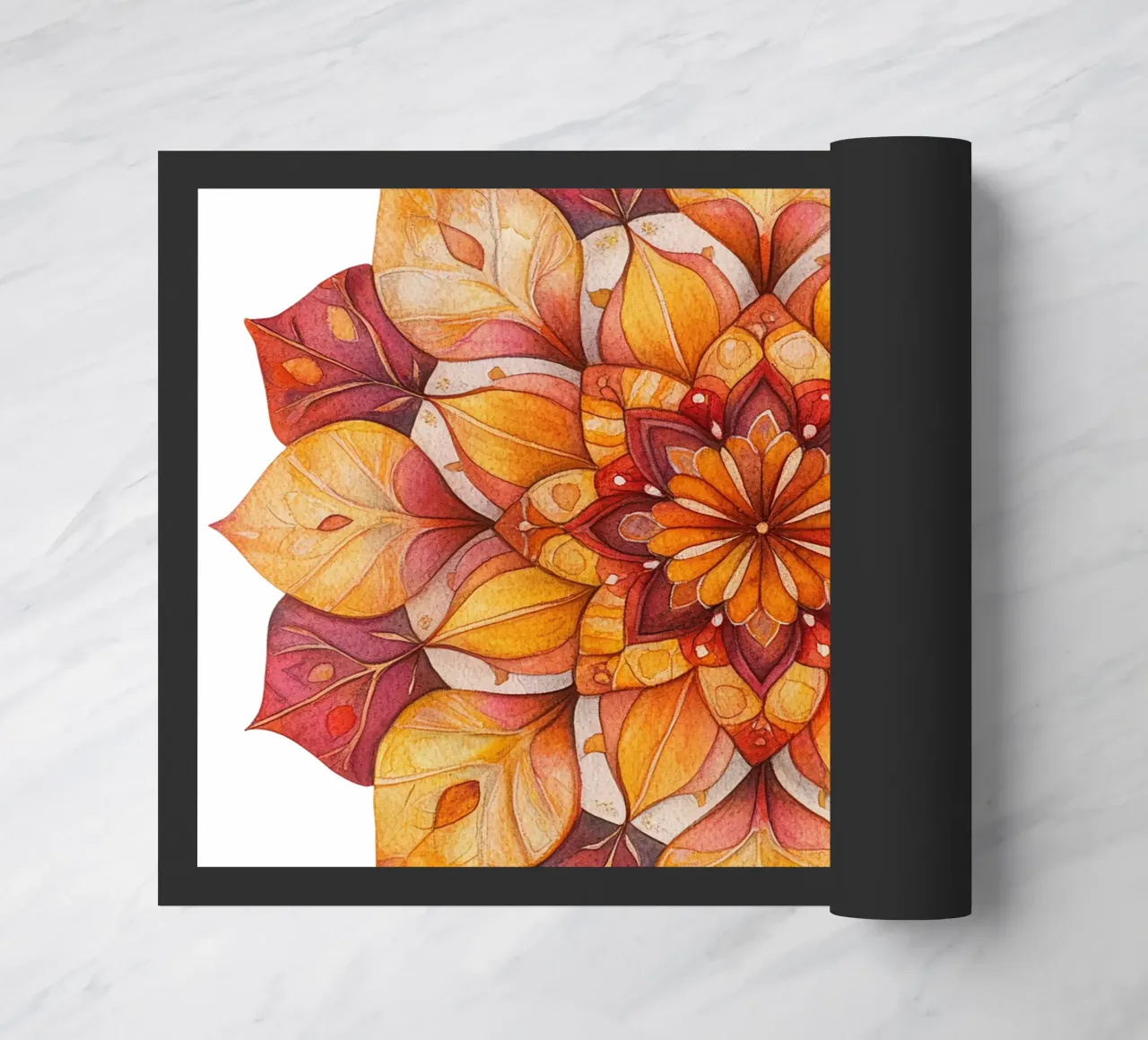 Fall Mandala doormat by Spiritual Touch