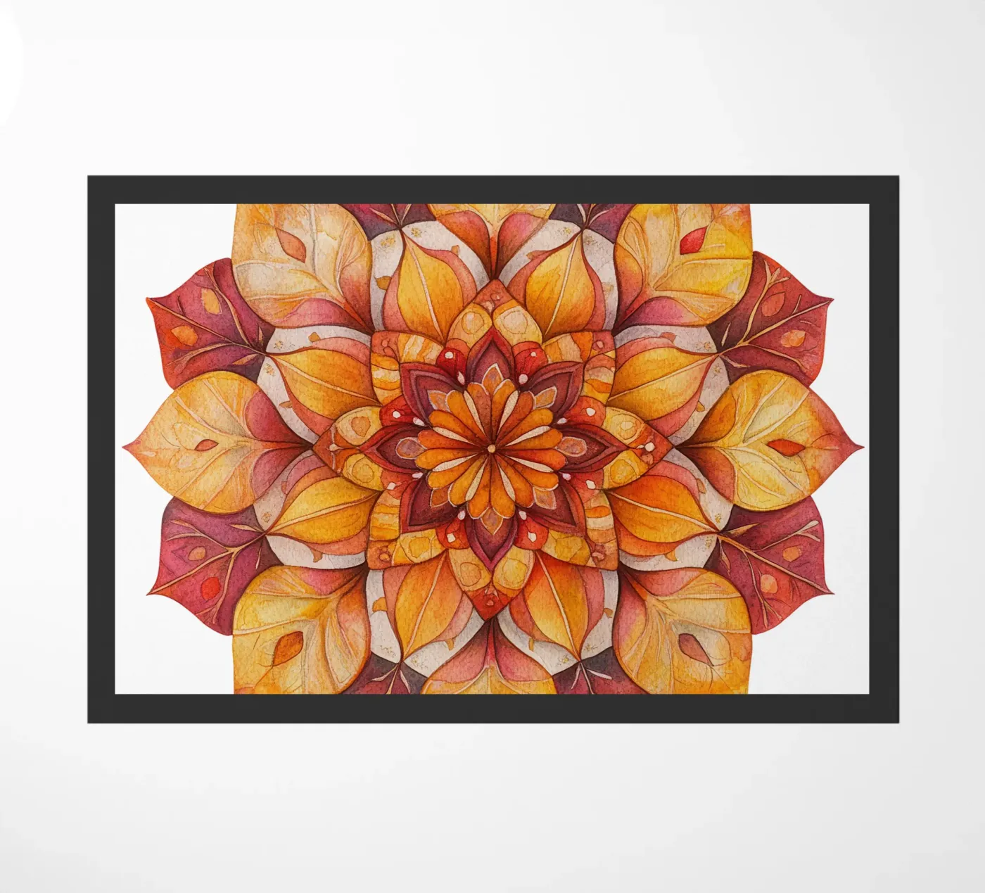 Herbst-Mandala Fußmatte von Spiritual Touch