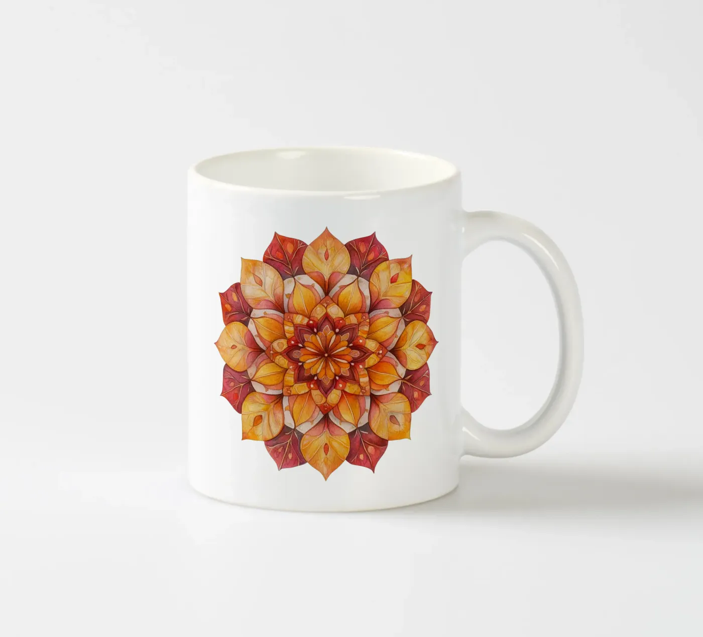 Fall Mandala ceramic mug by Spiritual Touch