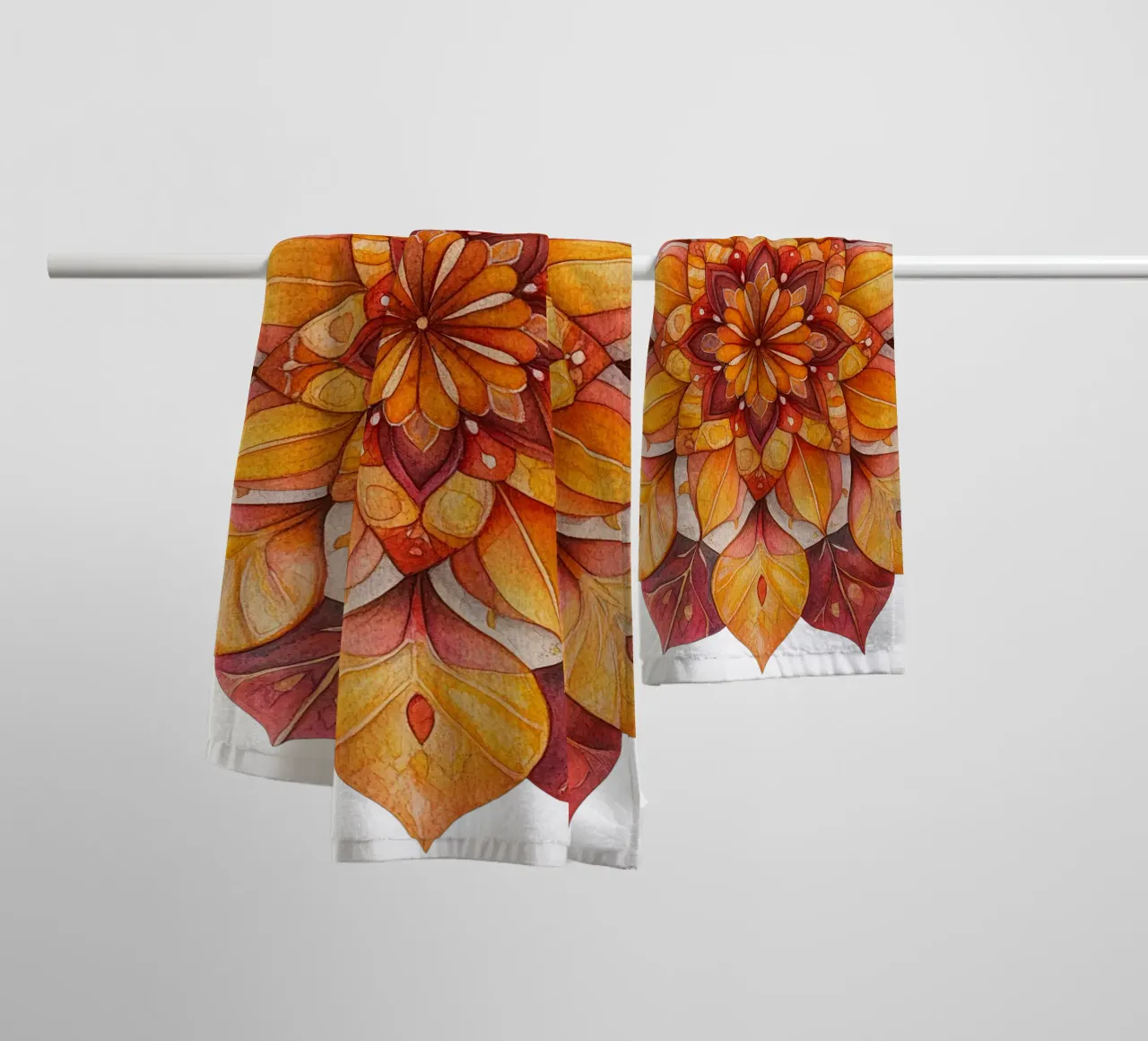 Mandala d'automne serviette de bain de Spiritual Touch
