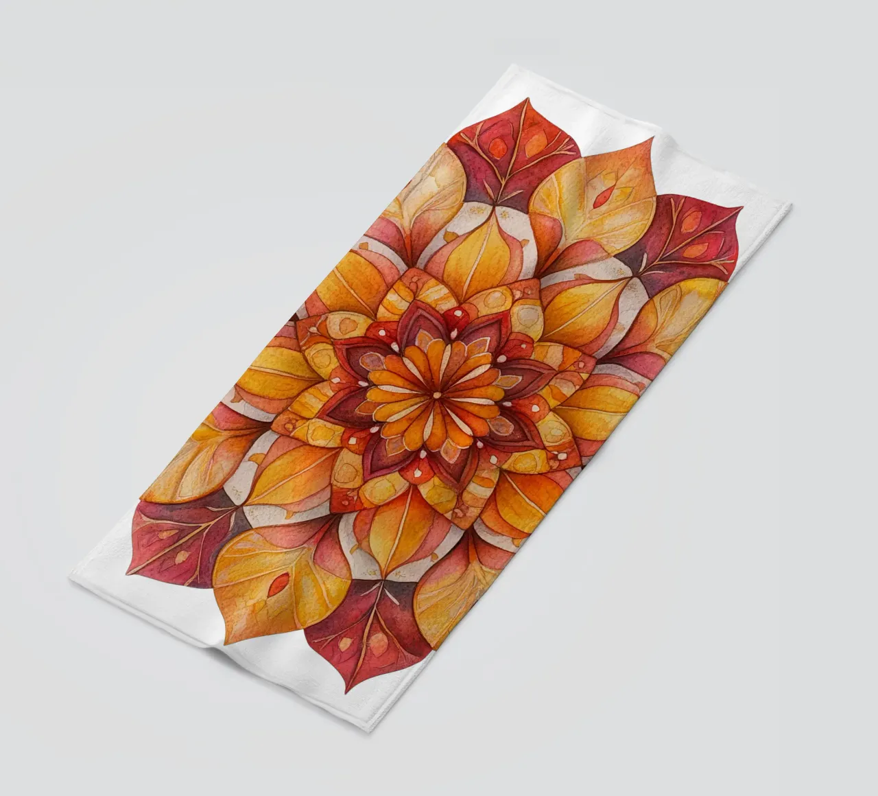 Mandala autunnale telo mare da Spiritual Touch