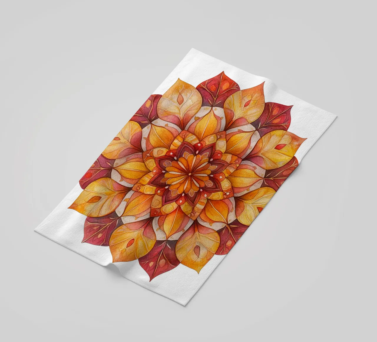 Mandala autunnale telo mare da Spiritual Touch