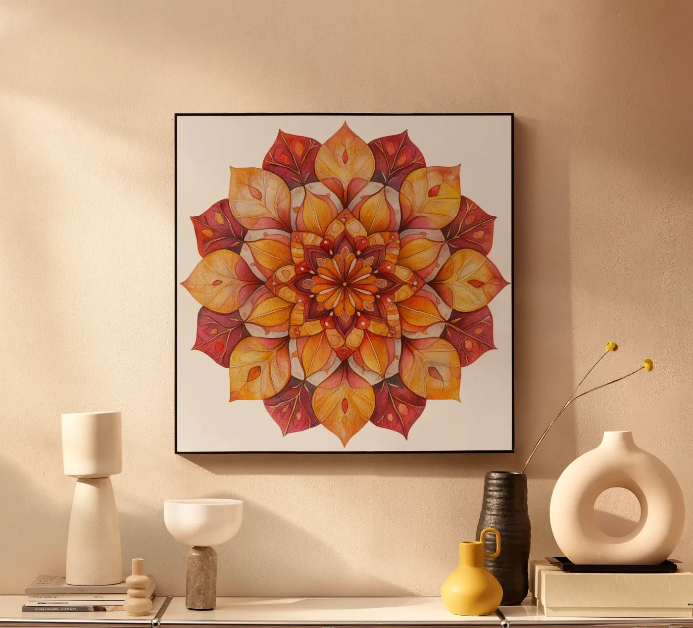 Fall Mandala Acryl-Glas von Spiritual Touch